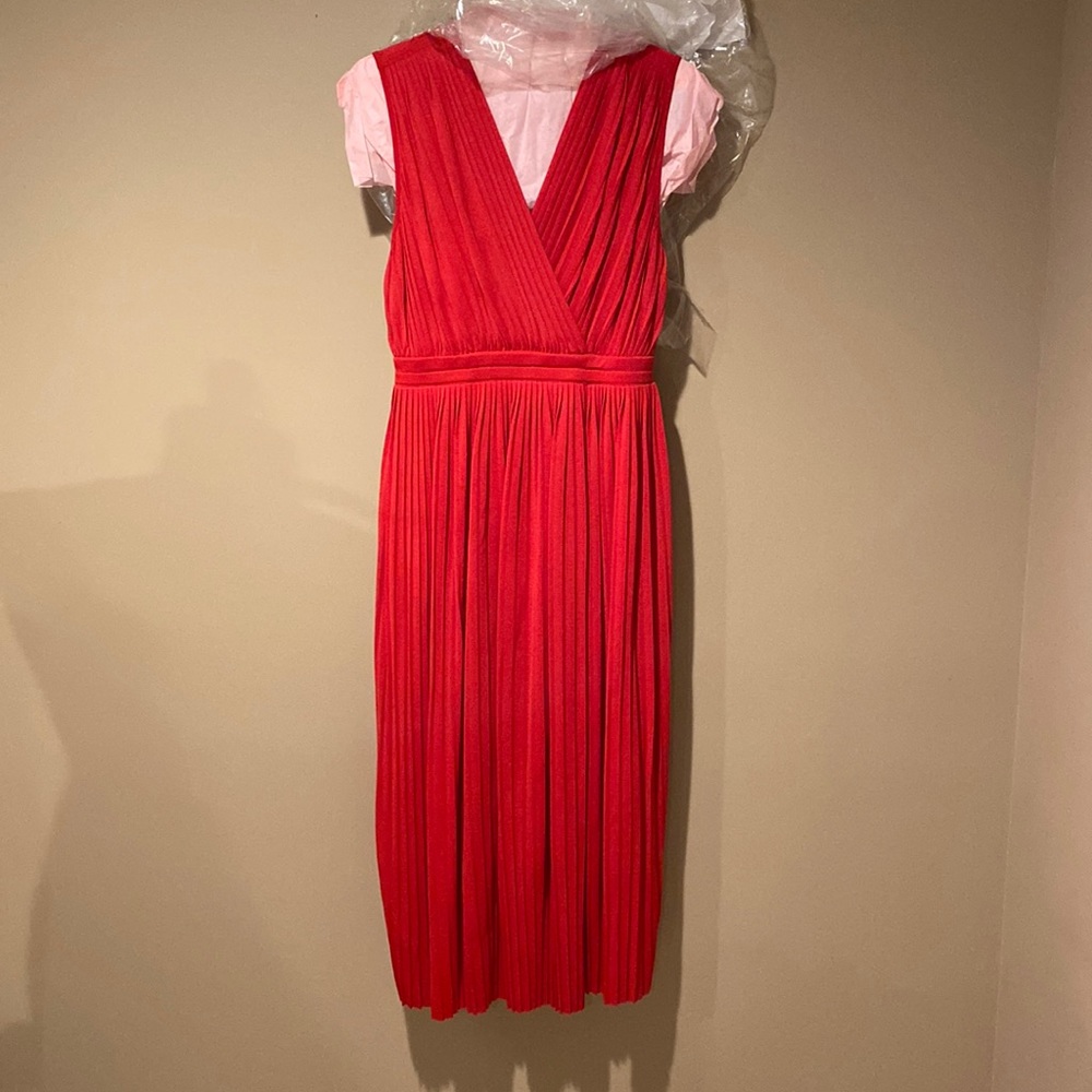 Tracy Reese pleated dress with elastic waist